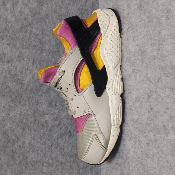 Nike Other - Nike Air Huarache Grey yellow pink 3Y